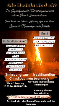 Christbaumsammlung & Christbaumverbrennung